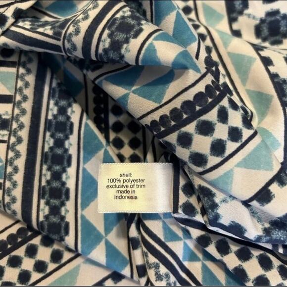 Lane Bryant Poncho Style Top Size 22/24 Blue white & teal - Picture 5 of 5